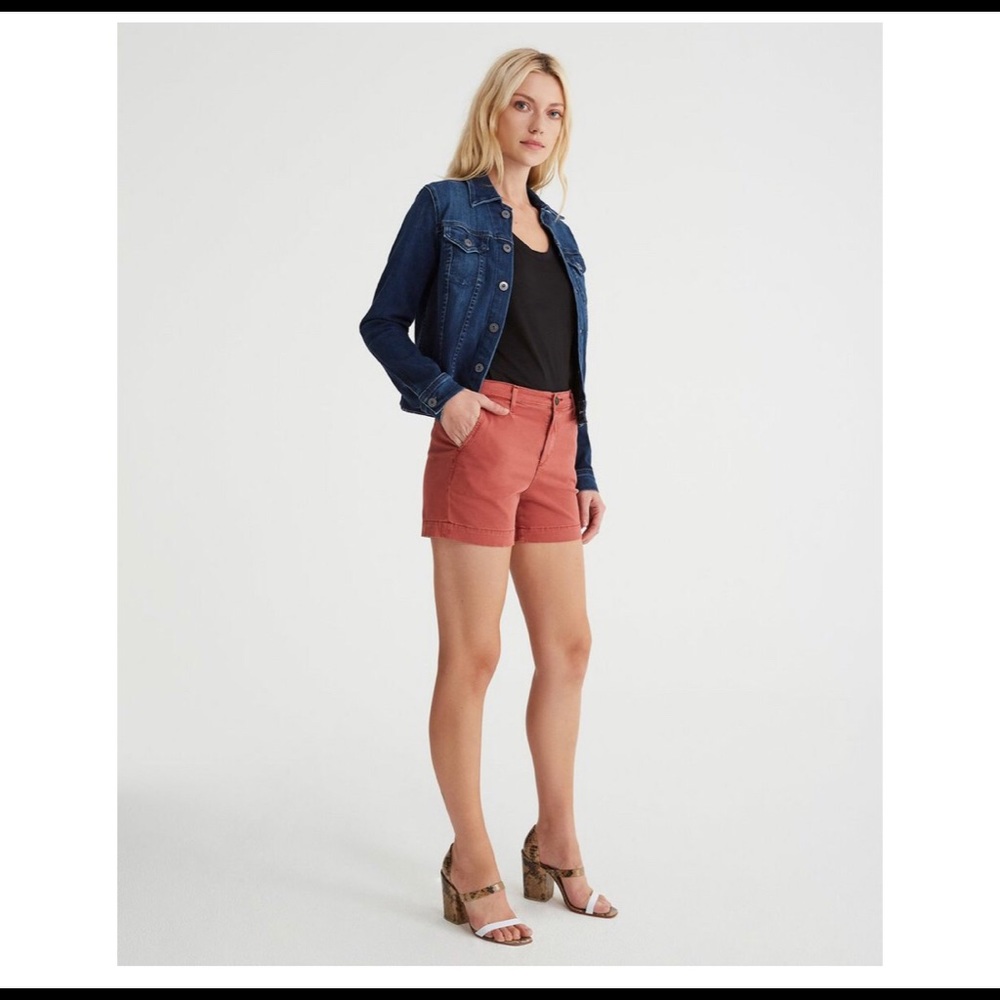AG Caden Tailored Shorts size 27 Sulfur red